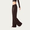 Anna-Kaci Active Women's Wide Leg Lounge Pants with Wrap Tie Waistband and Relaxed High Waist Fit - 3 of 4