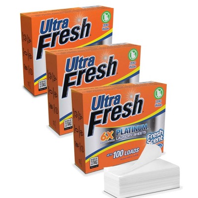 Ultra Fresh Platinum 6X Laundry Detergent Sheets
