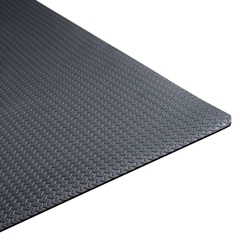 CAP Barbell Foam Diamond Plate Texture Gym Floor Mat - Black (6mm), 3 of 5