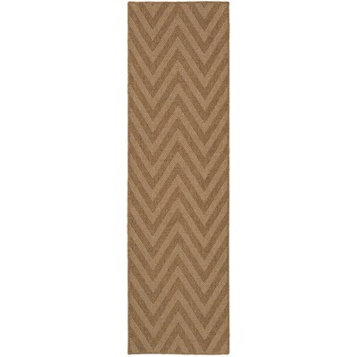 Oriental Weavers Karavia 1330X Tan/ Light Tan Indoor/Outdoor Area Rug - 2'3" x 7'6"