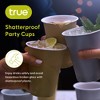 True Gold Plastic Cups, Disposable Plastic Drinking Glasses, Party Cups for Adults, 16oz Gold Set of 24 - 4 of 4
