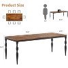 78.8 Inch Farmhouse Dining Table for 6-8 People, Rectangular Wood Kitchen Table w/Heavy Duty Legs, Kitchen Dining Room Table for Dining Room Kitchen - 2 of 4