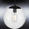 Urban Ambiance Luxury Minimalist Pendant 10.5''H x 10''W,  Midnight Black Finish,  Canton Collection, UHP4015 - 4 of 4