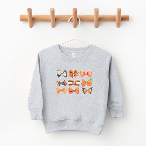 The Juniper Shop Coquette Girl Halloween Bow Chart Toddler Graphic Sweatshirt - 1 of 3