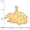 Black Bow Jewelry 10k Yellow Gold Kansas Jayhawks NCAA Large Pendant - 2 of 3