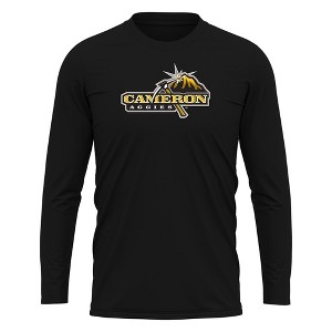 Cameron University Adult Sport Long Sleeve Shirt Primary Logo, Athletic Heather - 1 of 4