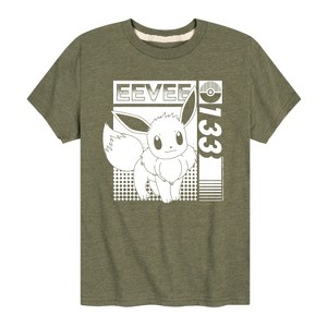 Boys' - Pokémon - Eevee 133 Normal Type Generation 1 Short Sleeve Graphic T-Shirt - 1 of 4