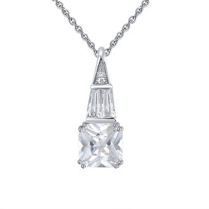 Square Trillion Pendant Necklace for Women Sterling Silver Ginger Lyne Collection - 1 of 4