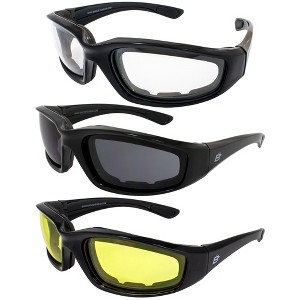 Birdz Eyewear Oriole Safety Motorcycle Sunglasses with Clear Lenses - 1 of 4