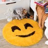 Walk on Me Faux Fur Super Soft Emoji Rug Tufted With Non-slip Backing Area Rug 26" - 2 of 4