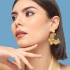 SOHI Women's Gold Butterfly Drop Earrings - 3 of 3