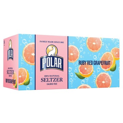 Polar Ruby Red Seltzer Water - 8pk/12 fl oz Cans