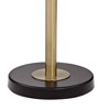 Pacific Coast Lighting Studio Mid Century Modern 71" Tall Standing Floor Lamp Large Arc 3-Light Metal Brass Finish Living Room Bedroom Black Shade - 4 of 4