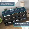 CIPACHO Black 9-Drawer Mid Century Modern Dresser for Bedroom with Sleek Hidden Handle - 3 of 4