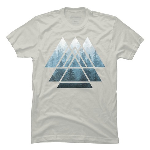 Men's Design By Humans Sacred Geometry Triangles - Misty Forest By ...