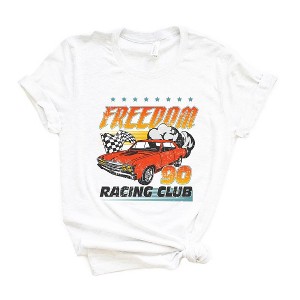 Simply Sage Market Women's Freedom Racing Club Short Sleeve Graphic Tee - 1 of 3