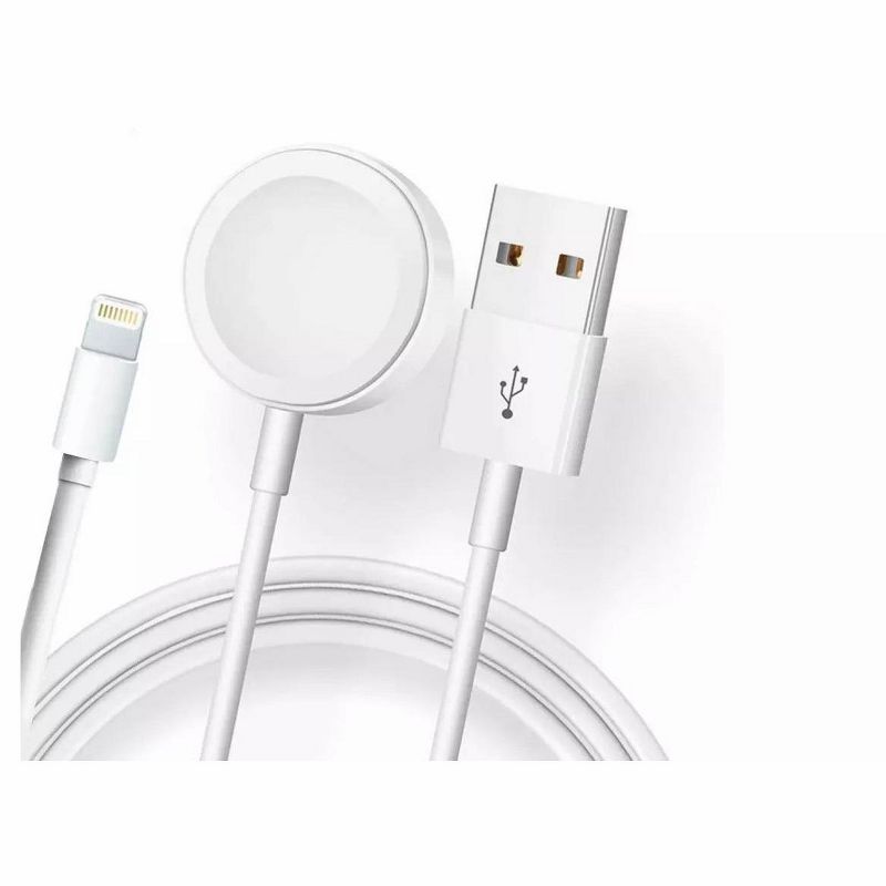 Link Magnetic Charger 2 in 1 USB Cable For Apple Watch iWatch & iPhone/iPad - Great For Home, Work & Travelling, 1 of 6