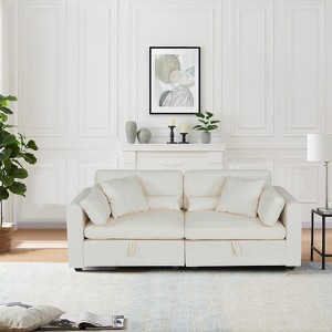 MyDepot Modern Sectional Sofa with Storage Function and 2 Pillows - 1 of 4