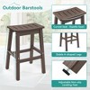 Arceso Outdoor Bar Stools Set of 2, 25 Inch HDPE Counter Height Bar Stools, All Weather Resistant Patio Bar Stools for Balcony, Backyard - 4 of 4
