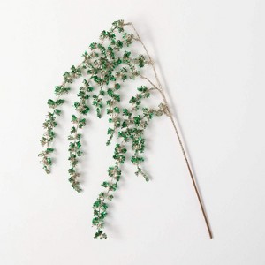 Artificial Green Glittered Drop Stem Green 24"H - 1 of 2