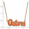 Black Bow Jewelry 14k Yellow Gold Plated Sterling Silver Florida Gators NCAA Necklace 18 Inch - 2 of 4