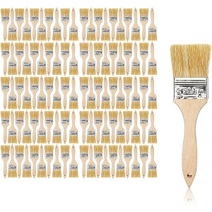 Bright Creations 100 Pack Chip Paint Brushes for Arts and Crafts Supplies, 2" x 7.5" - 1 of 4