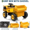 12V Ride On Dump Truck for Kids, with Remote Control, Construction Vehicles with Dump Bed & Shovel, Music, Headlights - 4 of 4