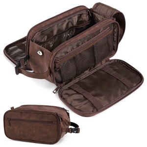PAVILIA Toiletry Bag Women Men, Travel Toiletries Organizer Case, Essentials Shaving Dopp Kit, Cosmetic Make Up Accessories - 1 of 4