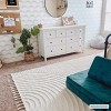 Hauteloom Guiling 3D Rainbow Area Rug with Tassels - 2 of 4