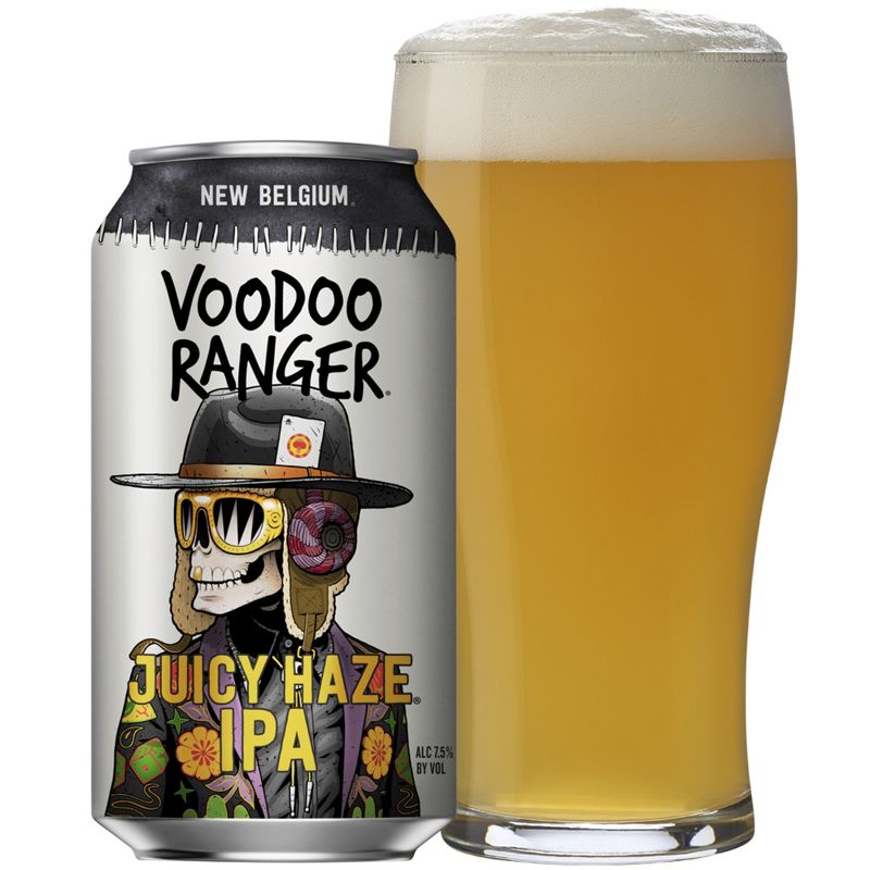 New Belgium Voodoo Ranger Juicy Haze IPA Beer - 6pk/12 fl oz Cans, 3 of 10