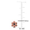 EVERLY JEWELRY | Sterling Silver Pink Enamel Flower Stud Earrings - 3 of 4