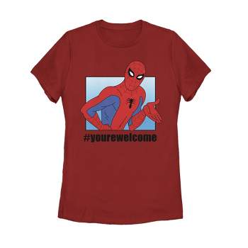 Women's Marvel Spider-Man #yourewelcome T-Shirt