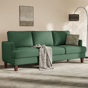 GYIIYUO 89" 3 Seater Sofa Couch with Deep Seats, Upholstered Sofa with Armrests, Comfy Couches for Living Room, Apartment and Office - 1 of 4