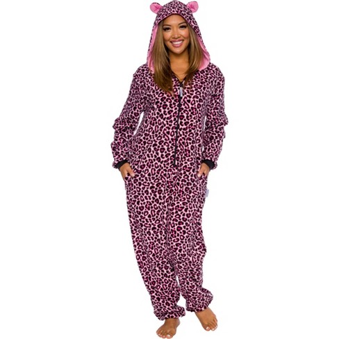 FUNZIEZ! Leopard Slim Fit Women's Novelty Union Suit Costume for Halloween - image 1 of 4