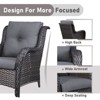 Gymojoy 7 Piece Outdoor Wicker Loveseat Sofa with Patio Chairs with Coffee Table and Ottoman Sets - 4 of 4