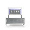 New Classic Furniture, Contemporary Solid Wood 4/6 Full Bed in Silver - 3 of 4