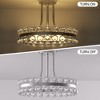 Maxax 16" Ring & Sphere Modern Crystal Flush Mount - 4 of 4