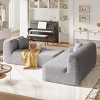 Oversized L-Shape Sectional Sofa,Chenille Sectional Sofa with Anti-Wrinkle Fabric,Polyester Modular Sofa for Modern Living Room-Cuddlewood - 2 of 4