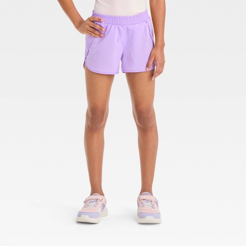  All in Motion Women's Mid-Rise Run Shorts 3 (as1, Alpha, 3X_l,  Regular, Regular, Purple) : Clothing, Shoes & Jewelry