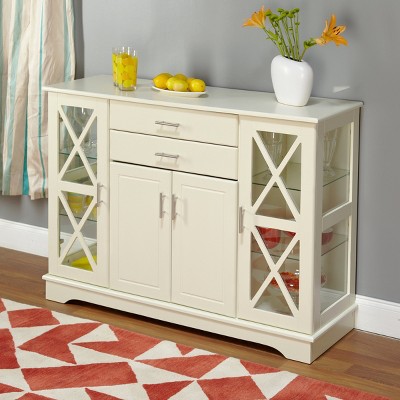 Kendall Buffet Wood/Antique White - TMS, Beige