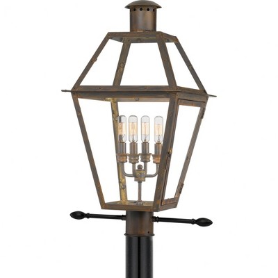 Quoizel Lighting Rue De Royal 4 - Light Post Light in  Industrial Bronze