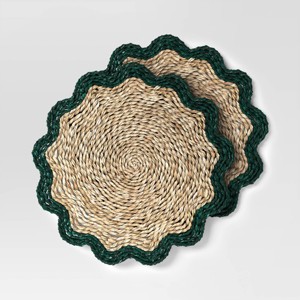 2pk Woven Charger - Threshold™ - 1 of 4