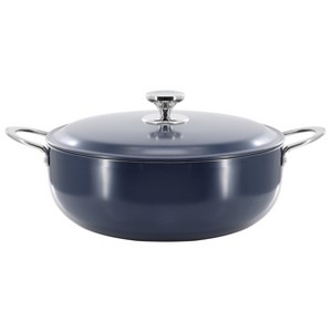 Oster Cartagena Nonstick Aluminum Caldero with Lid in Dark Blue - 1 of 4