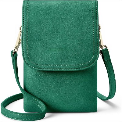 Vegan Leather Small Crossbody Bags for Women Designer Cell Phone Bag Wallet Purses Adjustable Strap