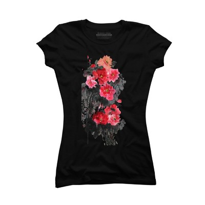 Junior's Design By Humans Blossoming By WhitePearl T-Shirt