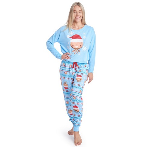 Women's Lilo and Stitch Jogger Style Cuffed Lounge Sleep Pants (X-Large)  Aqua