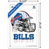 Trends International NFL Buffalo Bills - Drip Helmet 20 Framed Wall Poster Prints - 3 of 4