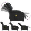 vidaXL Massage Recliner Chair Black Faux Leather - 4 of 4