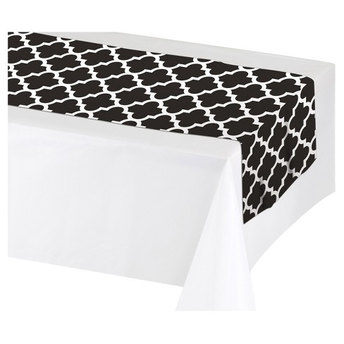 black and white table runner walmart