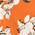 orange floral